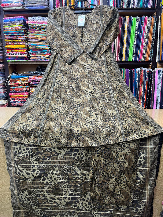 AB Collection 3-Piece Safari Animal Printed Lawn Suit