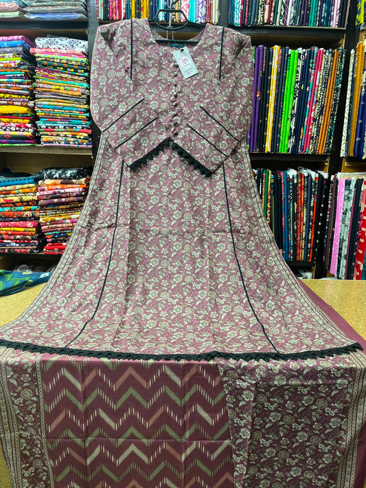 AB Collection 3-Piece Classic Floral Printed Lawn Suit