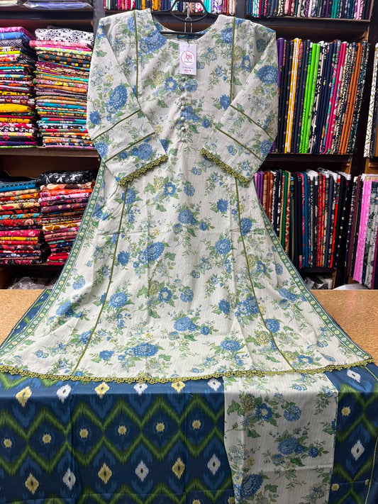 AB Collection 3-Piece English Meadow Floral Printed Lawn Suit
