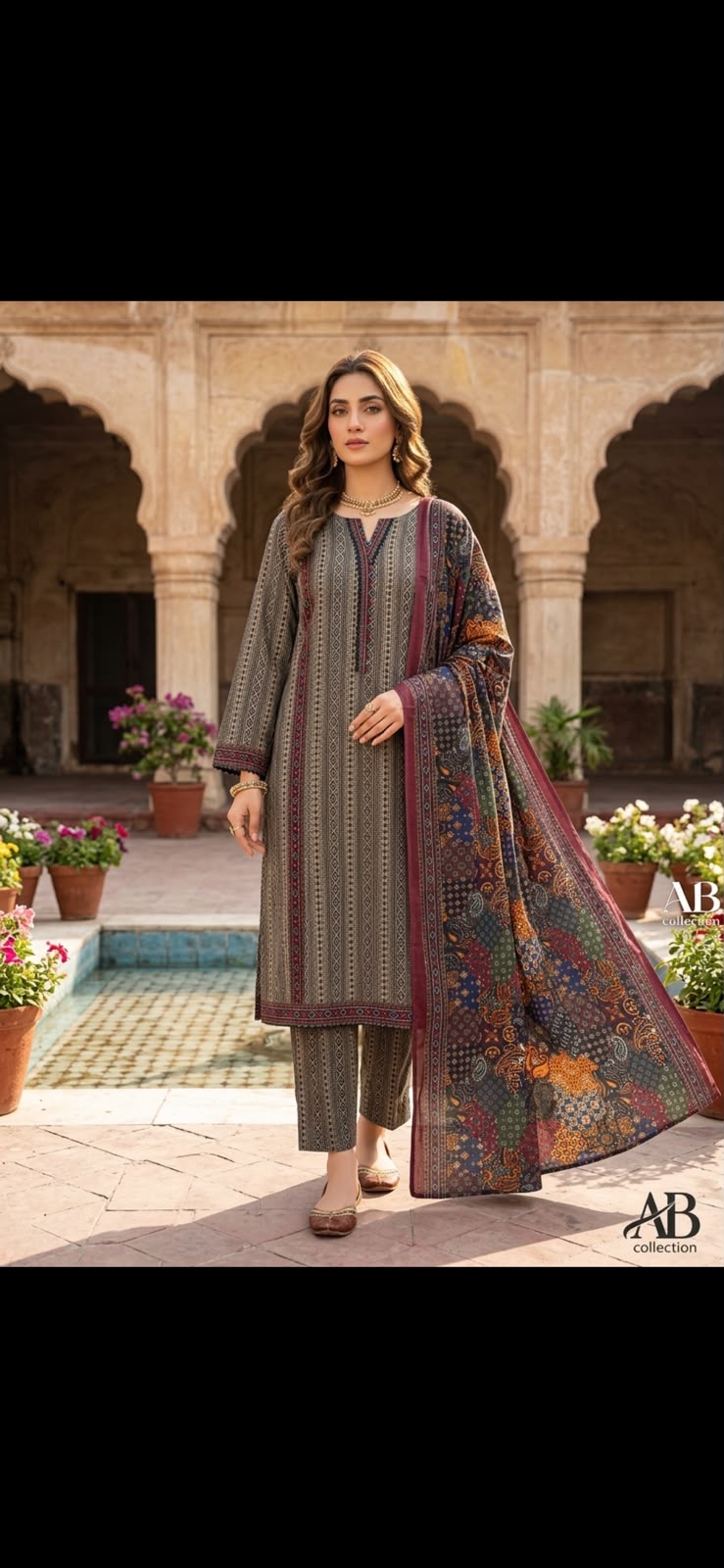 Khaddar Shawl 3-Piece Winter Suit