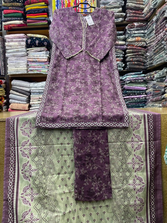 Bin Saeed Winter Collection - 3 Piece Ready-to-Wear Stitched Printed Khaddar Suit