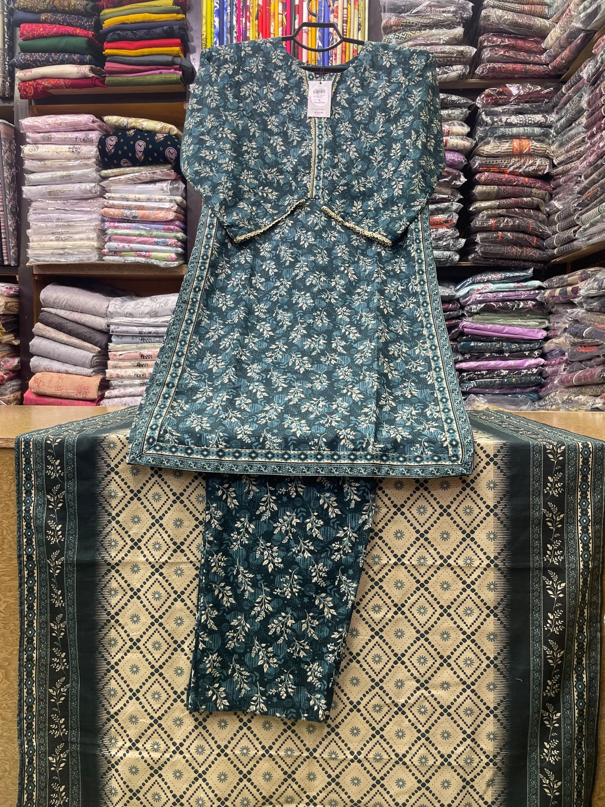 Bin Saeed Winter Collection - 3 Piece Ready-to-Wear Stitched Printed Khaddar Suit